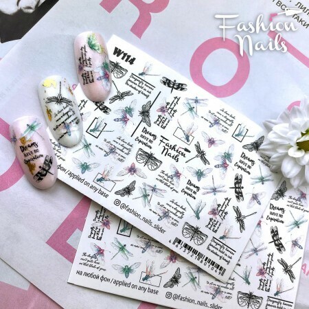 Fashion Nails Слайдер Cерия White 114 Fashion Nails Слайдер Cерия White 114